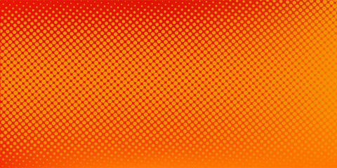 Dots halftone orange color pattern gradient texture with technology digital background. Dots pop art comics with summer background.