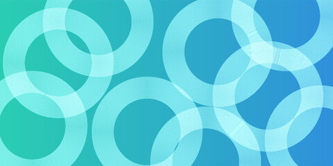 colorful circle shape background design abstract blue and green