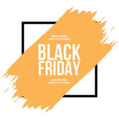 Black Friday Grunge Brush Frame