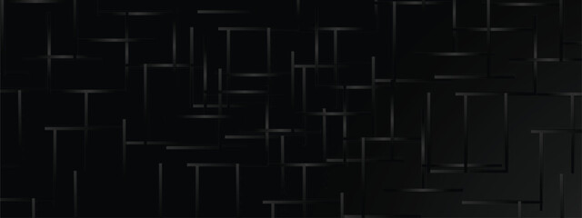 Dark grey and black banner with abstract line shadow