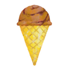 アイスクリーム　手描き　おしゃれ