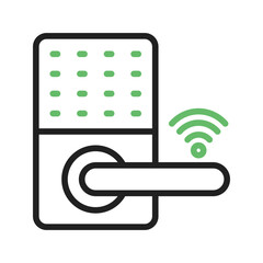 Smart lock icon vector image. Suitable for mobile apps, web apps and print media.