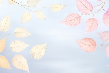 Fototapeta premium Painting of leafs backgrounds outdoors nature.