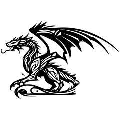 background ilustration dragon vector 