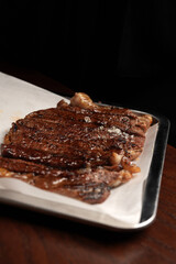 Grilled Ribeye Steak with Sea Salt