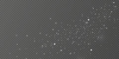 Glow light effect. Vector illustration. Christmas flash. dust