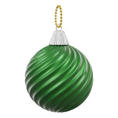 Christmas Ball Icon Element 3D Render for Composition Transparent PNG Bola de natal Ícone Elemento 3D Render para Composição PNG Transparente