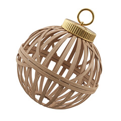 Christmas Ball Icon Element 3D Render for Composition Transparent PNG Bola de natal Ícone Elemento 3D Render para Composição PNG Transparente