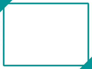 横フレーム,緑枠,デザイン,カード,インフォメーション,三角,メッセージ,伝言,告知,お知らせ,メモ,コメント,広告,シンプル,直線的,囲み,グリーン