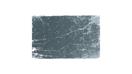Transparent Gray Grunge Texture PNG, Rectangular Distressed Overlay with Cracks, Scratches and Faded Teal Accents, Ideal for Vintage, Retro or Abstract Design Projects