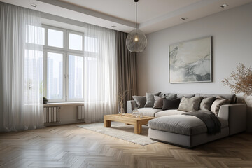 Modern Elegant Living Room Interior