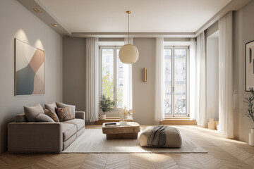 Modern Elegant Living Room Interior