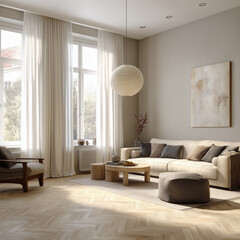 Modern Elegant Living Room Interior