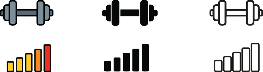 Dumbbell Icon Vector Illustration