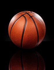 Basketball on black background (1)