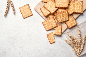 Homemade thin crispy crackers