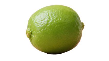 Transparent Lime PNG, Realistic Single Green Lime Fruit Isolated on Transparent Background, Perfect for Culinary or Cocktail Designs, Vibrant and Juicy Citrus Image