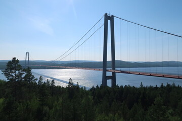 High Coast bridge at Swedens Höga Kusten area