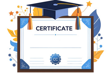 Celebrate Success Achievement Certificate Design 4k , Generative AI