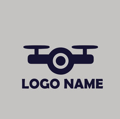 Drone Logo Modern, simple flat vector illustration Icon