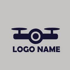 Drone Logo Modern, simple flat vector illustration Icon