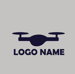 Drone Logo Modern, simple flat vector illustration Icon