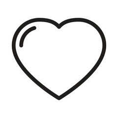 Heart Vector Outline Icon. EPS 10 File 