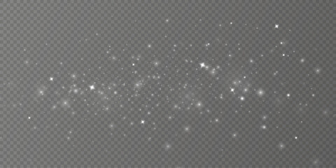 Glow light effect. Vector illustration. Christmas flash. dust
