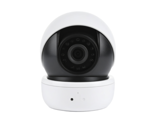 Video camera isolated on a transparent background.