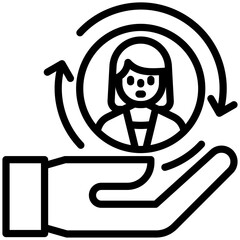 retention icon for career, business, website, application, printing, document, poster design, etc