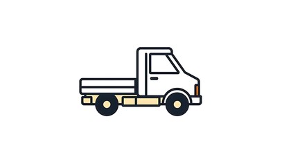 Find the best white pickup truck vector illustration for your design needs now online