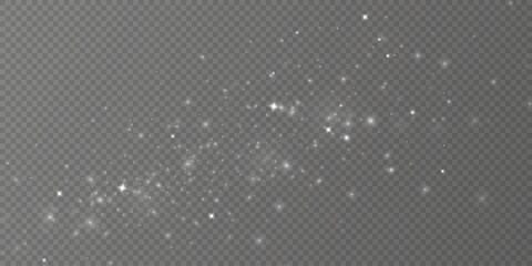 Glow light effect. Vector illustration. Christmas flash. dust
