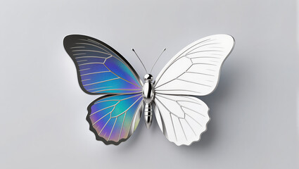 Obraz premium Colorful butterfly design showcasing intricate patterns and elegance