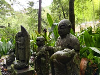 Ancient Buddhist Stone Statues in Japan
