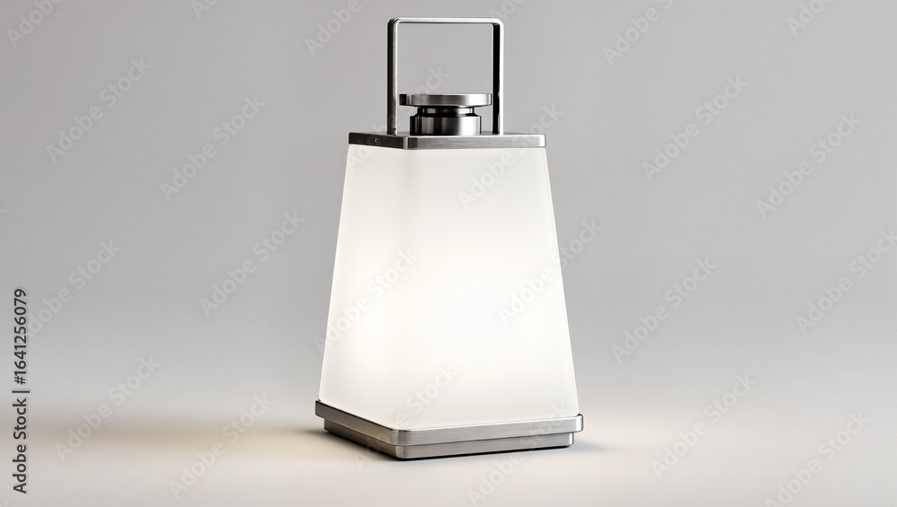 Poster elegant lantern glowing softly in a minimalistic setting at twilight