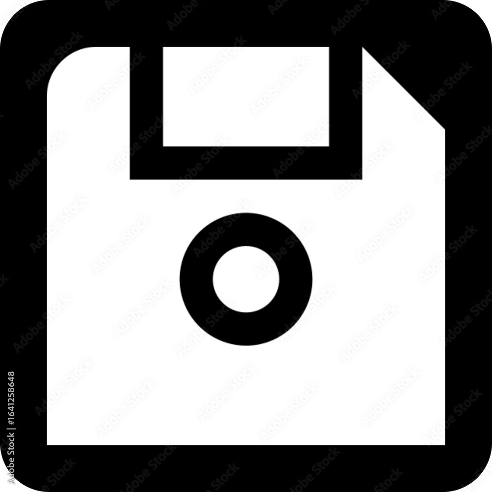 Poster computer disk icon for storage