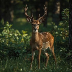 Naklejka premium sika deer