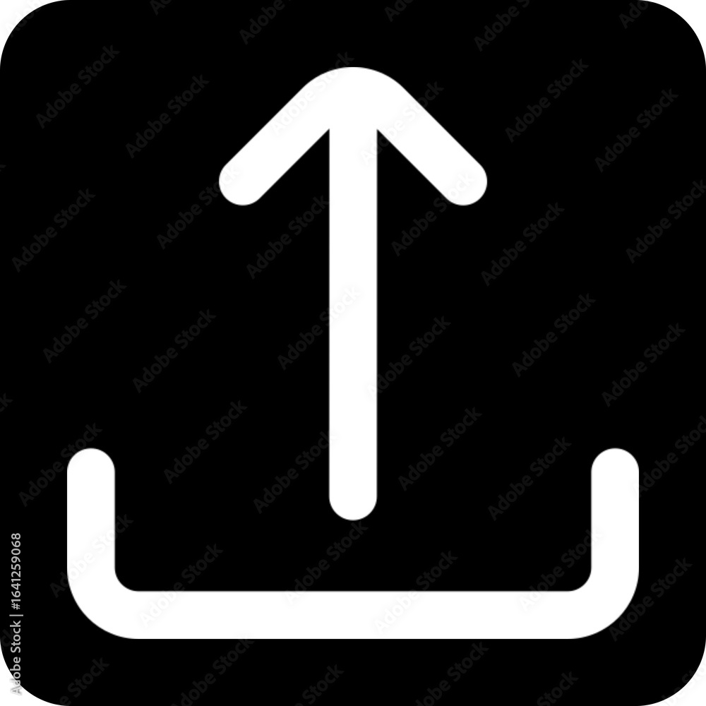 Poster upload arrow icon for files