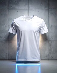 Blank white t-shirt mockup
