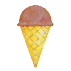 手描きのおしゃれなアイスクリーム