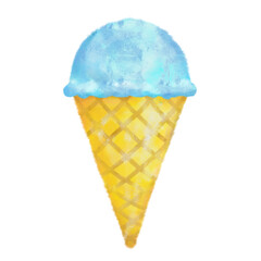手描きのおしゃれなアイスクリーム