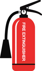 Fire Extinguisher Illustration Vector Flat
