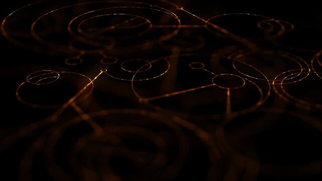 Virtual Hologram Data Display Motion Background