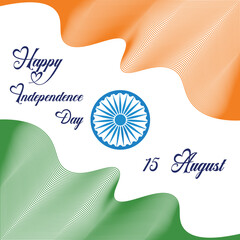 Happy Independence day 15 August India.