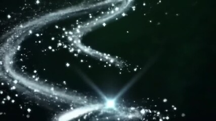 Glowing white light trails swirl through darkness with sparkling particles, conveying a sense of magic and technology in a mesmerizing display. - Powered by Adobe
