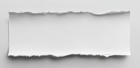 Naklejka premium Ripped white paper rectangle