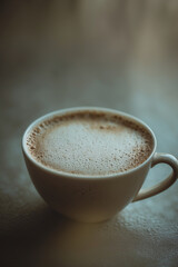 Flat White Coffee with Microfoam