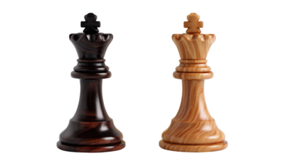 Chess Kings: A close-up studio shot showcases the majestic chess kings in exquisite detail, highlighting the strategic depth of the timeless game.