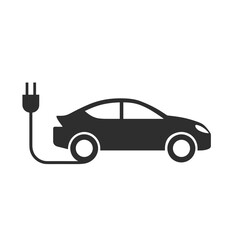 Elektroauto Symbol Laden E Auto Vektor Illustration Elektromobilität Nachhaltigkeit Umweltfreundlich Erneuerbare Energie Ladestation E Mobilität Technologie Zukunft Verkehr Auto Mit Stecker Minimalist