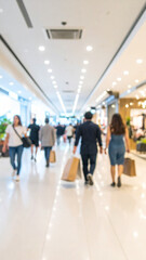 Crowd in the mall